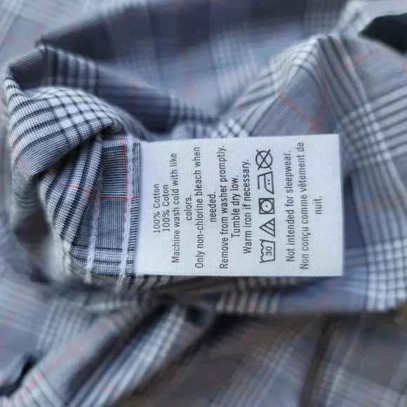 Lot of 2 Janie Jack Boy's Shirt Button Down Long Sleeves Plaid Cotton Blue sz 4 - Picture 3 of 7